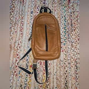 Coach F70811 Heritage Tan Leather Men's Bag